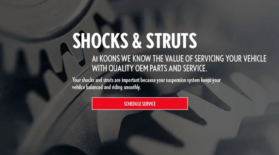 Shocks & Strut Service at Koons Tysons Chevy Buick GMC in Vienna VA